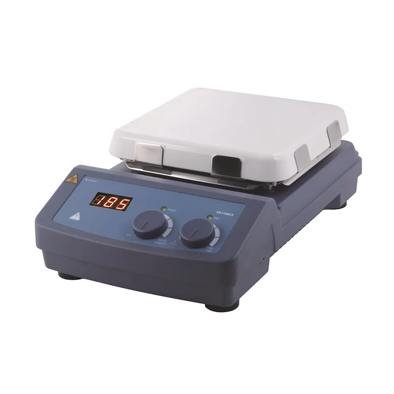 Agitatore magnetico con piastra riscaldante con piastra in ceramica da 7 pollici